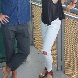 White Free People Jeans